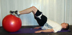 Stability Ball Leg Curl