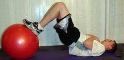 Stability Ball Leg Curl